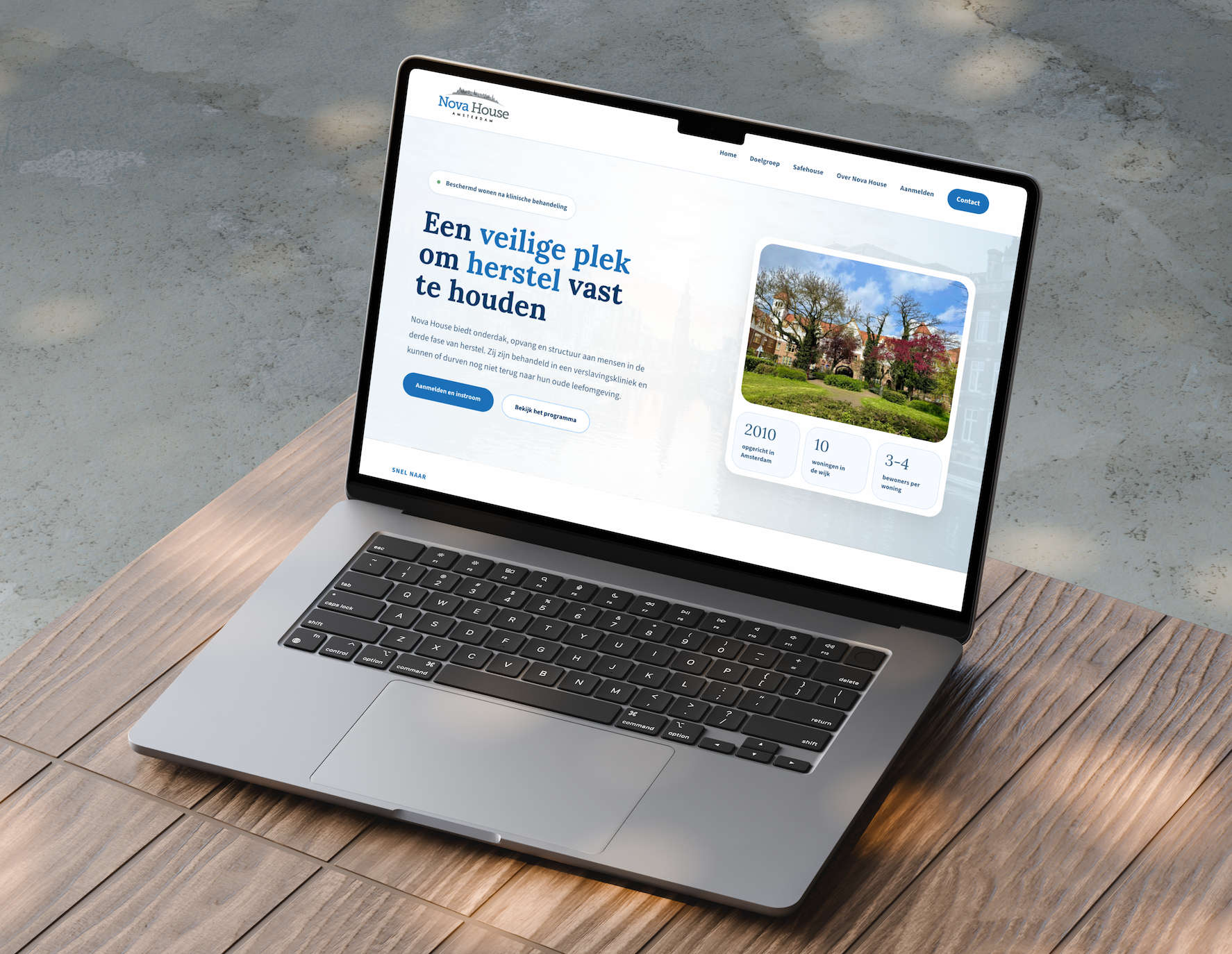 Nova House Amsterdam — project door WebmarQ